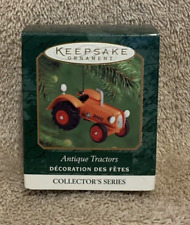 2000 Hallmark Orange Antique Tractor Die-Cast Miniature Ornament #4 - NIB