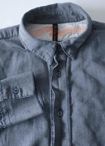Nudie Jeans Shirt Gray Flannel Size M **30Dg0129a5 - Picture 1 of 7