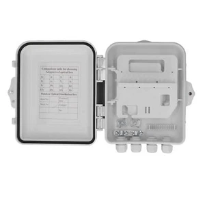 Fiber Distribution Box Waterproof 12 Core Wall Mounted Optical Fiber Termination - Afbeelding 1 van 12