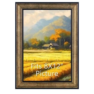 8x12 Posterrahmen Antik Gold Display 8x12 Bilder waagerecht o - Bild 1 von 7