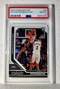Tarjeta de novato Victor Wembanyama 2023-24 Panini #26 NBA Spurs 1 de 10018 PSA 8 casi nueva-como nueva - Imagen 1 de 2
