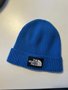 The North Face Blue Beanie Junior One Size - Picture 1 of 4