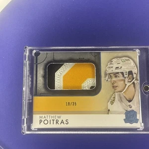 2023-24 The Cup Rookie Rink Gallery Jerseys Patch Matthew Poitras 34/35 Boston - Picture 1 of 2