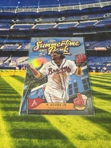 2024 Topps Chrome-Summertime In The Park-Ronald Acuna Jr. #SITP-5 Braves - Picture 1 of 2