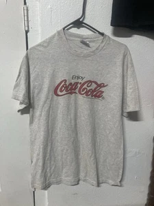 Vtg 1998 Coca Cola Men M T Shirt Rare Hanes 90s - Picture 1 of 4