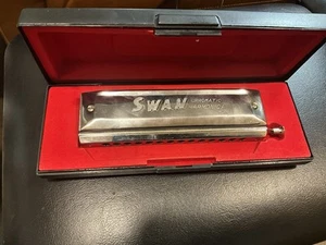 Swan 1456 - 14 Holes Chromatic Harmonica in C 56 Tones Mouth Organ - Picture 1 of 8