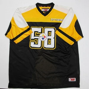 Vintage Pittsburgh Steelers Jersey Mens XL BET Sports Hip Hop Oversized Y2K NFL - Picture 1 of 17