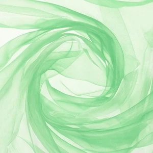Tela de organza transparente iridiscente de 2 yardas x 59", verde degradado amarillo - Imagen 1 de 7
