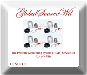 4 Kits TPMS Sensor Service Kit Fits:Acura CSX TL ZDX Honda Civic CR-Z Element & - Picture 1 of 2