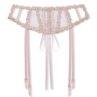 LIGUERO BORDADO ROSEBUD ROSEBUD ROSEBUD VICTORIAS SECRET ROSA EFERVESCENCIA XS/S M/L Foto 1 de 2