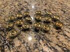 Lot Of 16 Vtg W German Pinecone Gold Clip-On Christmas Tree Candle Holders