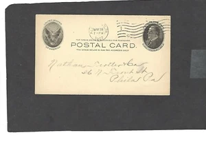 UX18 1c McKINLEY POSTAL CARD-USED-1907 M S YOUNG & CO.,ALLENTOWN,PA - Picture 1 of 2
