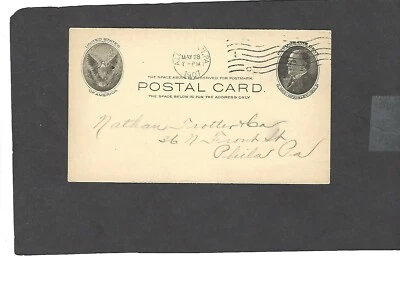 UX18 1c McKINLEY POSTAL CARD-USED-1907 M S YOUNG & CO.,ALLENTOWN,PA - Image 1 of 2