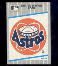 1989 Fleer HOUSTON ASTROS Logo Box Bottom Card