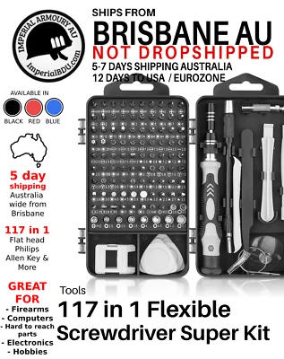 117 in 1 Screw Driver Set Precision Multi Tool | Hobby & Firearms remagnetizable - image 1 of 2