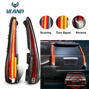 2x LED Red Rear Lamp Tail Lights For 2007-14 Chevy Tahoe Suburban 1500/GMC Yukon - Picture 1 of 10