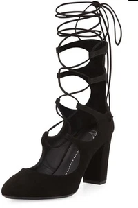 Giuseppe Zanotti Bebe Suede Lace-Up 85mm Pump 35 $995 - Picture 1 of 6