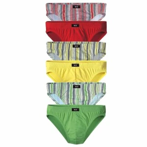 H.I.S Herren Slips bunt gestreift ohne Eingriff Unterhosen Baumwolle im 6er Pack - Bild 1 von 9