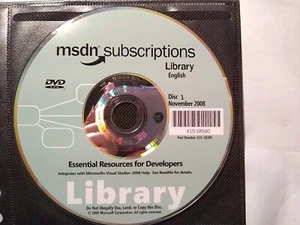 Microsoft Developer Network (MSDN) Subscriptions Library - November 2008 - Picture 1 of 1