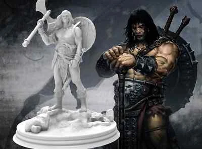 Kit de modelo de estatua de escultura de resina de Conan el Valioso sin pintar/sin montar Foto 1 de 3