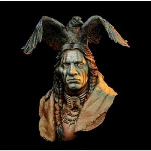 1/10 BUST Resin Model Kit Native American Indian Witch Doctor Unpainted - Picture 1 of 3