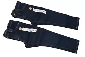 9R NWT Set of 2 4T & 5T Jumping Beans STRETCH SKINNY Denim Blue Jeans Adjustable - Picture 1 of 8