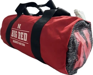 Victoria’s Secret PINK Duffle Bag Nebraska Corn Huskers Gym Bag Travel Weekender - Picture 1 of 7
