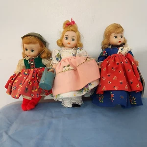 Lotto Bambole Vintage Madame Alexander 8" Ragazza Tirolese Snodate Mary Mary Germania - Foto 1 di 24