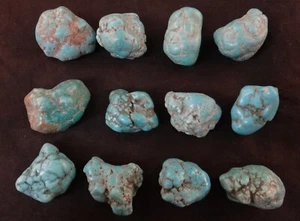 12 Stück natürlicher Türkis grob, 148 Gramm - Bild 1 von 2