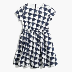 J. Crew Crewcuts Heart Print Girls Lined Dress Rare holiday dress up - Picture 1 of 12