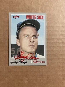 2019 TOPPS HERITAGE ROA-GA REAL ONE GERRY ARRIGO SP 67/70 RED INK ON CARD AUTO - Picture 1 of 4