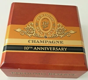 ZIGARRENKISTE Sammlerstück: PERDOMO RESERVE CHAMPAGNER 10th ANNIVERSARY leer - Bild 1 von 6