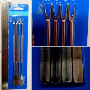 4 PACK SEAFOOD FORKS BY COOKING CONCEPTS A MUST HAVE ITEM SEE PICS - Picture 1 of 10