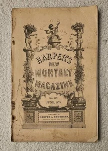 Dutch Faience, Harper's Monthly June 1878, Plymouth Bay, Chippewa, Cherokee Poem - Picture 1 of 9