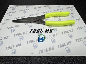 Snap-on Tools USA NEW HI-VIZ YELLOW 8" Soft Grip Needle Nose Pliers 96ACF - Picture 1 of 12