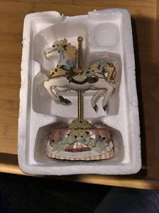Heritage House Music- "Love Me Tender" Carousel Horse Country Fair Collection - Picture 1 of 5