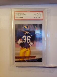 1993 JEROME BETTIS ULTRA ROOKIE PSA 8 Pittsburgh STEELERS 232 RC