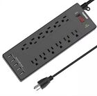 Poweriver 12 Outlets With 5 Usb Ports Power Strip Model Pw-403