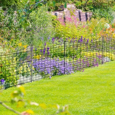 Garden 5 Pieces Fence Border Rustproof Metal Decorative Animal Barrier - Imagem 1 de 4