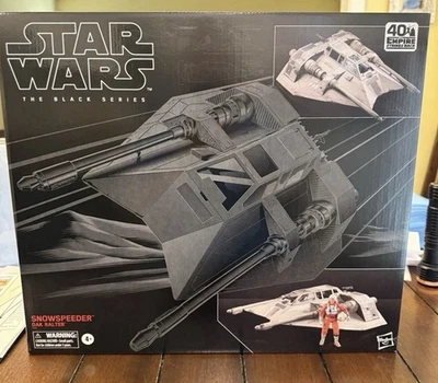 HASBRO STAR WARS BLACK SERIES SNOWSPEEDER WITH DAK RALTER 6" FIGURE SET SEALED - Image 1 of 2