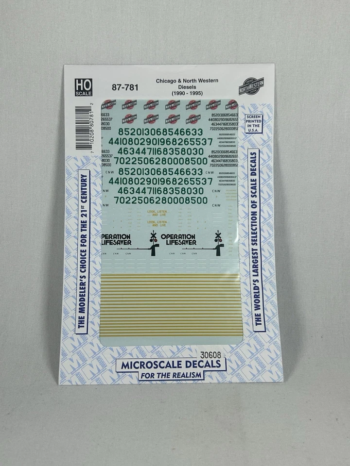 HO Microscale Chicago & Northwestern Diesels 1990-1995 87-781 - Image 1 of 1