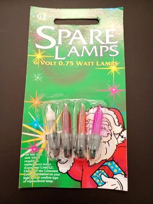 Noma G2 Vintage Christmas Fairy Light Bulbs Brand New 6 Volt 0.75w Multi Colour - Image 1 of 2