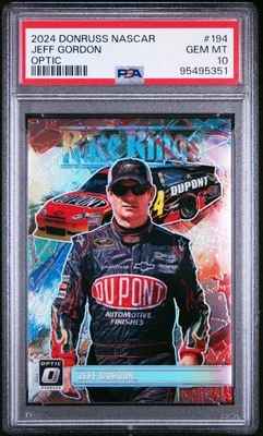 2024 ⛽ Panini, Donruss, NASCAR, #194, Jeff Gordon, Optic, PSA-10, Pop/3 Foto 1 de 4