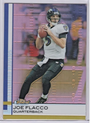 Joe Flacco Topps Finest Red Refractor SSP 13/25 Browns Ravens 2009 Foto 1 de 2