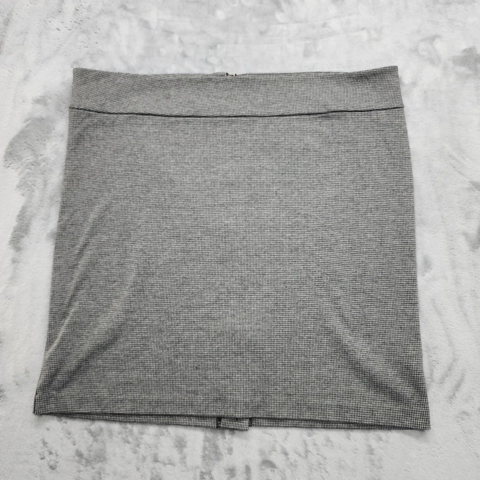 Falda Merona Mujer 1 Negro Blanco Pata de Gallo Lápiz Mini Espalda Cremallera Elástica  Foto 1 de 4