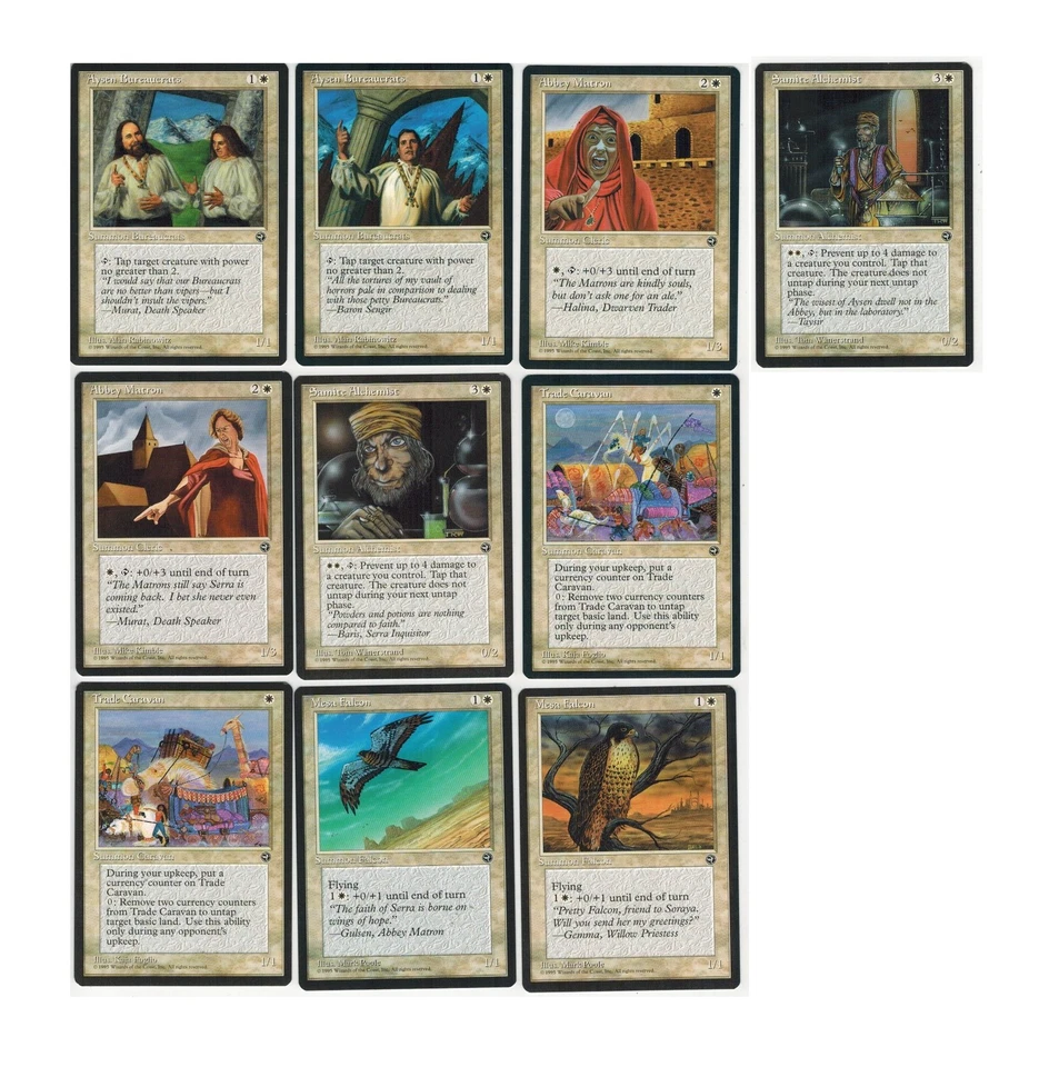 Magic The Gathering 10 Cards Homelands MTG White 1995 - Image 1 of 1