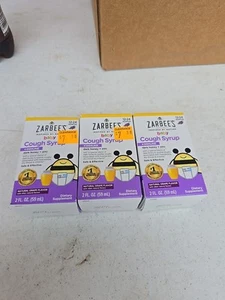 Lot Of 2 Zarbee's Baby Cough Syrup + Immune, Grape  2 fl oz  - Picture 1 of 2