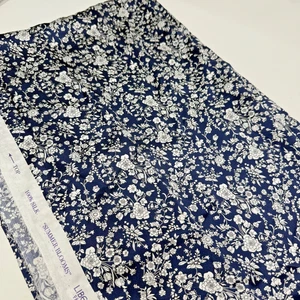 Liberty of London 100% Silk Satin "Summer Blooms" Fabric 1.25 Yard Piece - Picture 1 of 9
