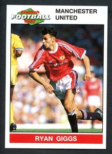 1991 Panini English Football #131 Ryan Giggs Manchester United Rookie Card RC - Picture 1 of 2
