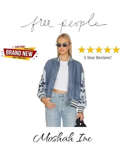 Free People Team Spirit Jacke steinblau LG (Damen 12) UVP 298 $ - Bild 1 von 9